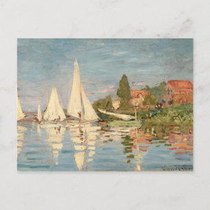 Claude Monet Regatta at Argenteuil, c.1872 Postcard