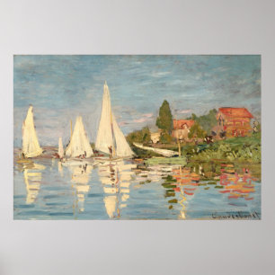 Claude Monet   Regatta at Argenteuil, c.1872 Poster