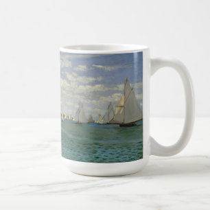 Claude Monet Regatta at Sainte-Adresse Coffee Mug