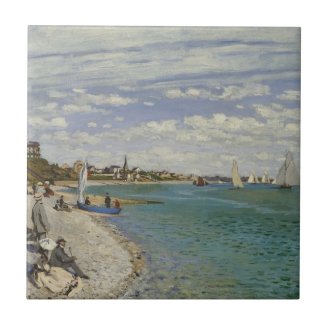 Claude Monet | Regatta at Sainte-Adresse Tile (Front)