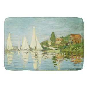 Claude Monet. Regattas at Argenteuil Bath Mat