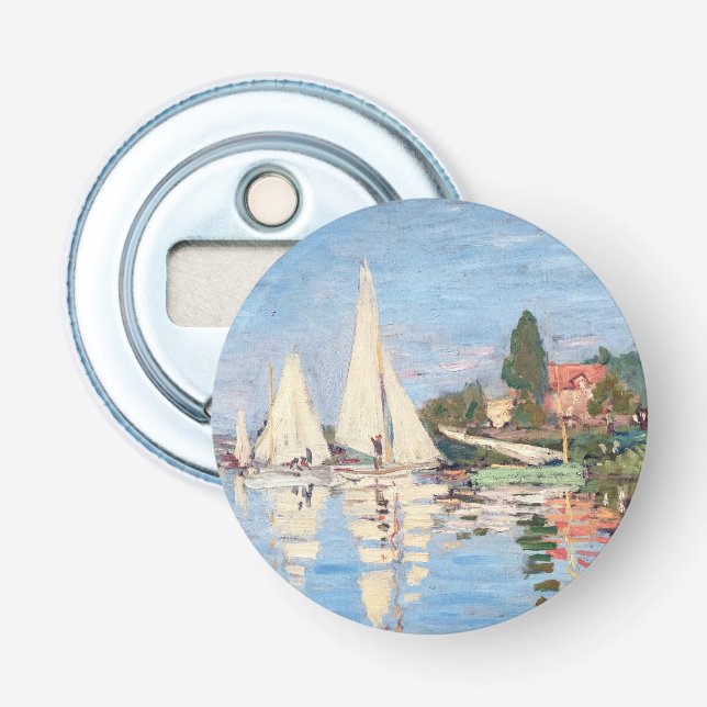 Claude Monet - Regattas at Argenteuil Bottle Opener (Front)