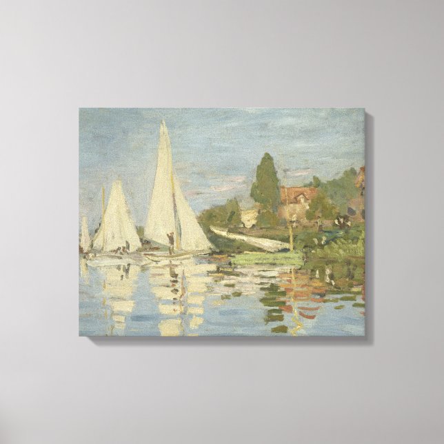 Claude Monet - Regattas at Argenteuil Canvas Print (Front)
