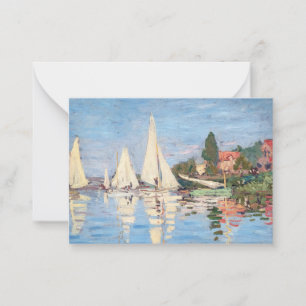 Claude Monet - Regattas at Argenteuil Card