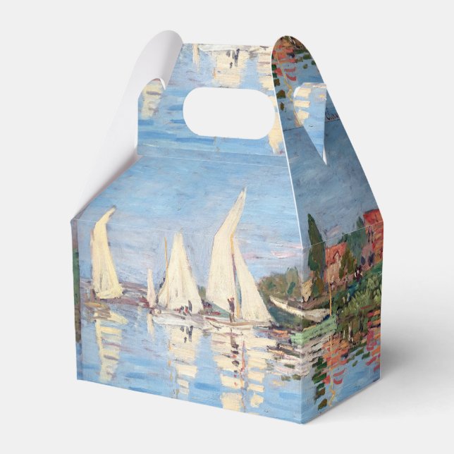Claude Monet - Regattas at Argenteuil Favor Box (Front Side)