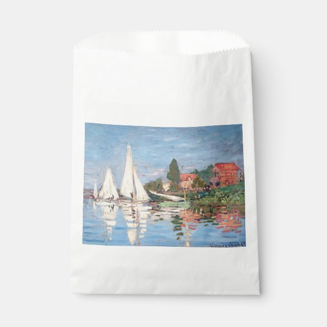 Claude Monet - Regattas at Argenteuil Favour Bag (Front)
