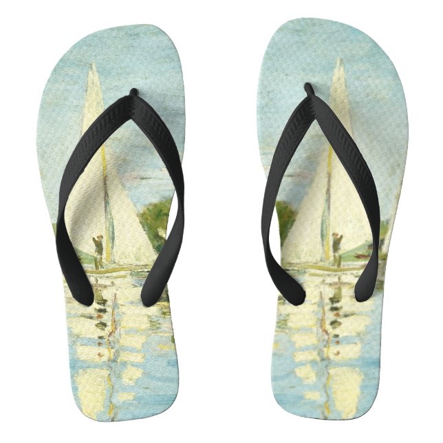 Claude Monet. Regattas at Argenteuil     Flip Flops (Footbed)