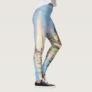 Claude Monet - Regattas at Argenteuil Leggings