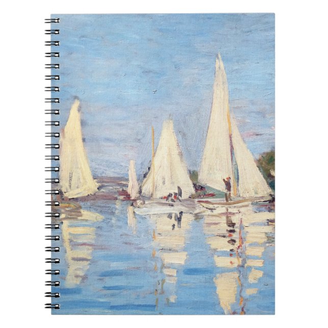 Claude Monet - Regattas at Argenteuil Notebook (Front)