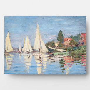 Claude Monet - Regattas at Argenteuil Plaque