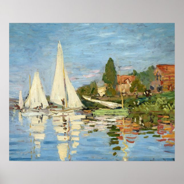 Claude Monet Regattas at Argenteuil Poster (Front)
