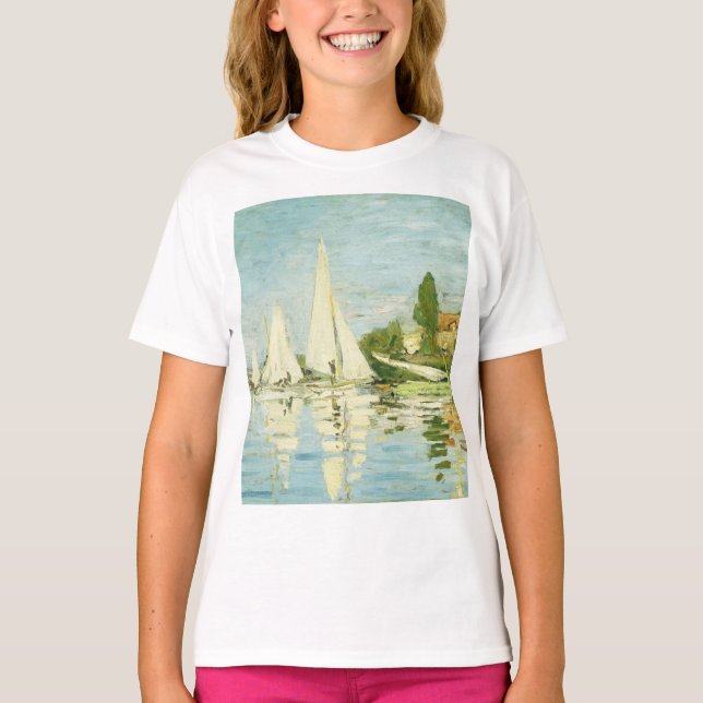 Claude Monet. Regattas at Argenteuil  T-Shirt (Front)