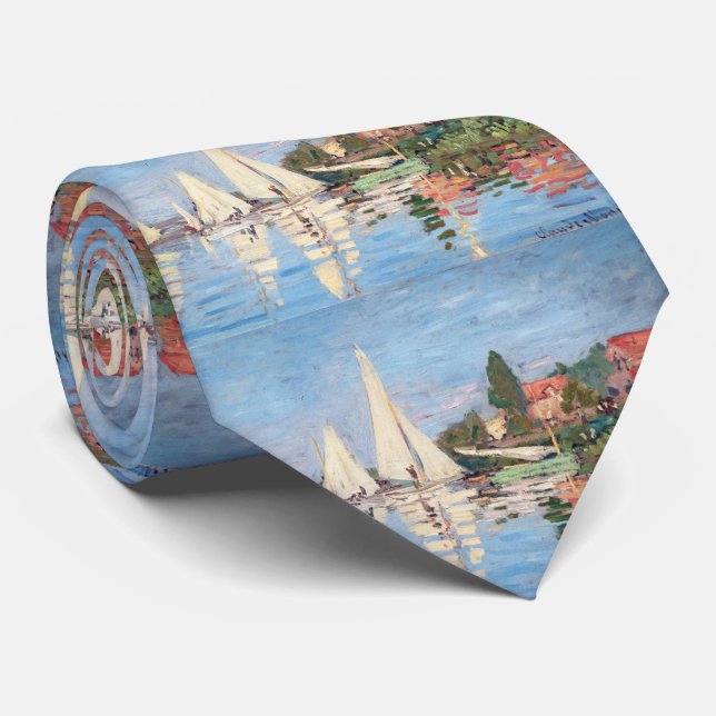 Claude Monet - Regattas at Argenteuil Tie (Rolled)