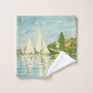 Claude Monet. Regattas at Argenteuil     Wash Cloth