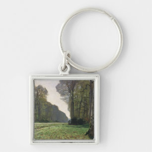Claude Monet Road to Bas-Breau, Fontainebleau Keychain