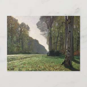 Claude Monet   Road to Bas-Breau, Fontainebleau Postcard