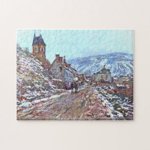 Claude Monet - Road to Vetheuil in winter Jigsaw Puzzle
