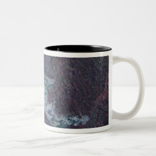 Claude Monet Rocks at Belle-Ile, the Wild Coast Two-Tone Coffee Mug