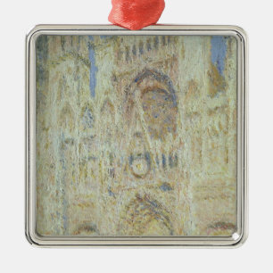 Claude Monet   Rouen Cathedral at Sunset, 1894 Metal Ornament