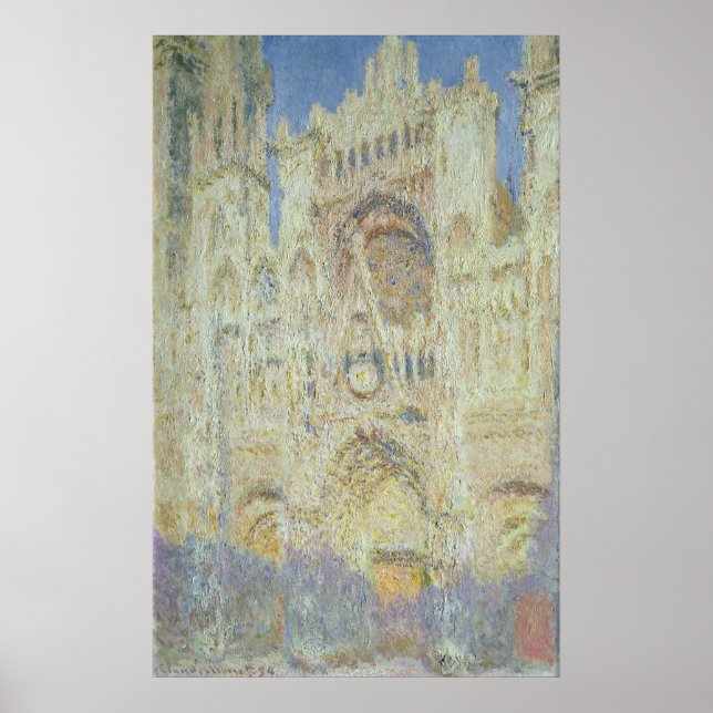 Claude Monet | Rouen Cathedral at Sunset, 1894 Poster (Front)