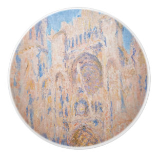 Claude Monet - Rouen Cathedral at sunset Ceramic Knob