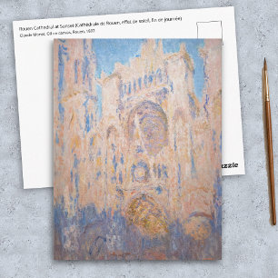 Claude Monet - Rouen Cathedral at sunset Postcard