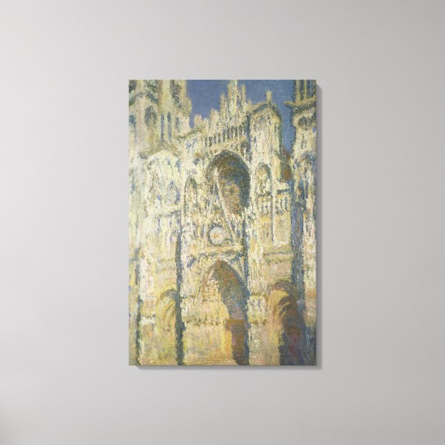 Claude Monet | Rouen Cathedral in Full Sunlight Canvas Print (Front)