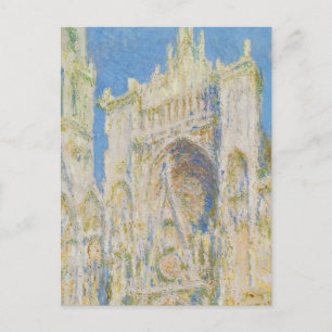 Claude Monet Rouen Cathedral Portal Morning Light Postcard