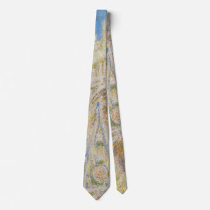 Claude Monet Rouen Cathedral Portal Morning Light Tie