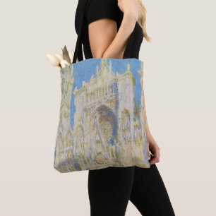 Claude Monet Rouen Cathedral Portal Morning Light Tote Bag