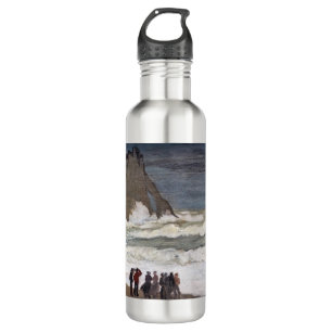 Claude Monet - Rough Sea at Etretat 710 Ml Water Bottle