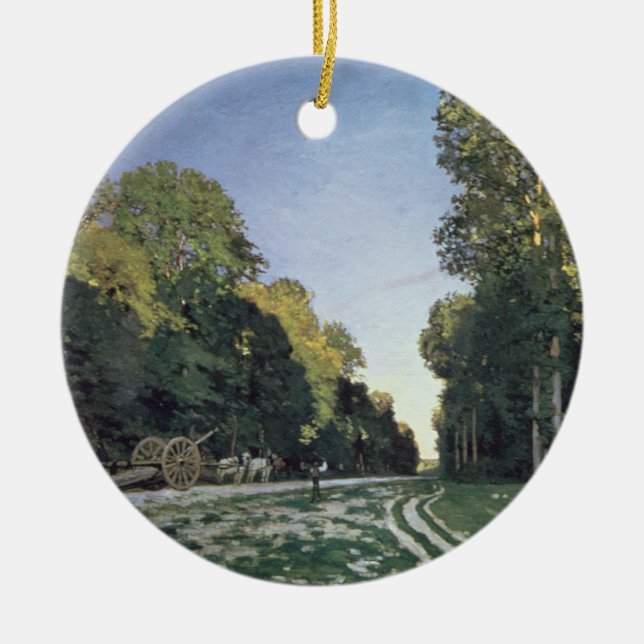 Claude Monet | Route de Chailly, Fontainebleau Ceramic Ornament (Front)
