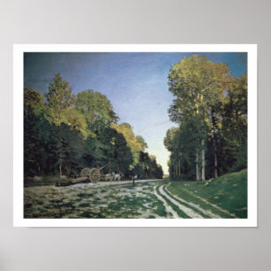 Claude Monet   Route de Chailly, Fontainebleau Poster