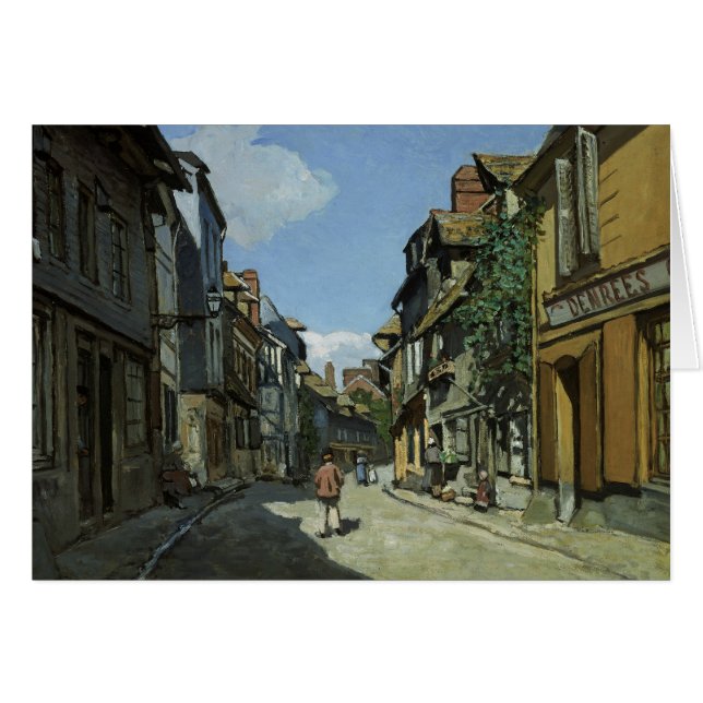 Claude Monet - Rue de la Bavole, Honfleur (Front Horizontal)