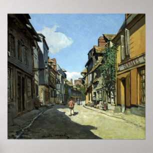 Claude Monet Rue de la Bavole, Honfleur Poster