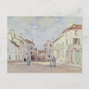 Claude Monet   Rue de la Chaussee at Argenteuil Postcard