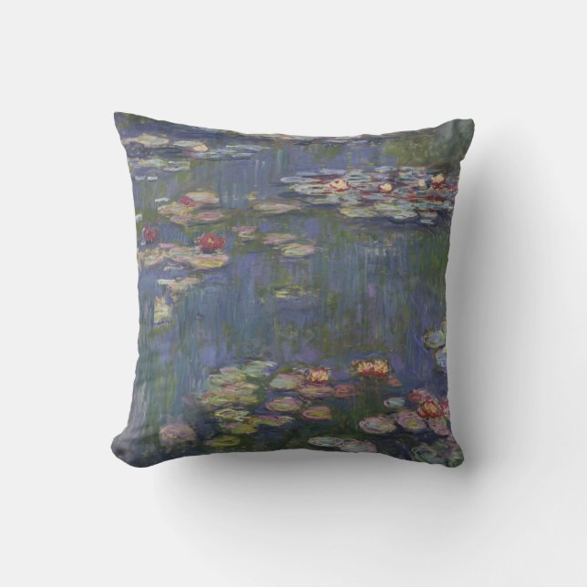 Claude Monet’s Water Lilies Throw Pillow (Front)