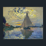 Claude Monet - Sailboat at Le Petit-Gennevilliers Acrylic Print<br><div class="desc">Sailboat at Le Petit-Gennevilliers / Voilier au Petit-Gennevilliers - Claude Monet,  1874</div>