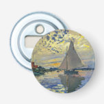 Claude Monet - Sailboat at Le Petit-Gennevilliers Bottle Opener<br><div class="desc">Sailboat at Le Petit-Gennevilliers / Voilier au Petit-Gennevilliers - Claude Monet,  1874</div>