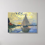 Claude Monet - Sailboat at Le Petit-Gennevilliers Canvas Print<br><div class="desc">Sailboat at Le Petit-Gennevilliers / Voilier au Petit-Gennevilliers - Claude Monet,  1874</div>