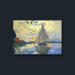Claude Monet - Sailboat at Le Petit-Gennevilliers Canvas Print<br><div class="desc">Sailboat at Le Petit-Gennevilliers / Voilier au Petit-Gennevilliers - Claude Monet,  1874</div>