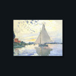 Claude Monet - Sailboat At Le Petit Gennevilliers Canvas Print<br><div class="desc">Claude Monet - Sailboat At Le Petit Gennevilliers</div>