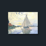 Claude Monet - Sailboat At Le Petit Gennevilliers Canvas Print<br><div class="desc">Claude Monet - Sailboat At Le Petit Gennevilliers</div>