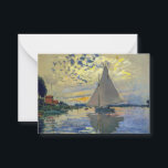 Claude Monet - Sailboat at Le Petit-Gennevilliers Card<br><div class="desc">Sailboat at Le Petit-Gennevilliers / Voilier au Petit-Gennevilliers - Claude Monet,  1874</div>