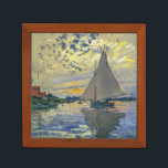 Claude Monet - Sailboat at Le Petit-Gennevilliers Desk Organizer<br><div class="desc">Sailboat at Le Petit-Gennevilliers / Voilier au Petit-Gennevilliers - Claude Monet,  1874</div>
