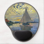 Claude Monet - Sailboat at Le Petit-Gennevilliers Gel Mouse Pad<br><div class="desc">Sailboat at Le Petit-Gennevilliers / Voilier au Petit-Gennevilliers - Claude Monet,  1874</div>