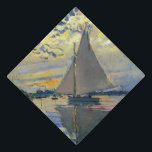 Claude Monet - Sailboat at Le Petit-Gennevilliers Graduation Cap Topper<br><div class="desc">Sailboat at Le Petit-Gennevilliers / Voilier au Petit-Gennevilliers - Claude Monet,  1874</div>