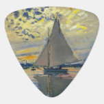 Claude Monet - Sailboat at Le Petit-Gennevilliers Guitar Pick<br><div class="desc">Sailboat at Le Petit-Gennevilliers / Voilier au Petit-Gennevilliers - Claude Monet,  1874</div>