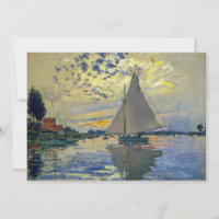 Claude Monet - Sailboat at Le Petit-Gennevilliers