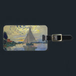 Claude Monet - Sailboat at Le Petit-Gennevilliers Luggage Tag<br><div class="desc">Sailboat at Le Petit-Gennevilliers / Voilier au Petit-Gennevilliers - Claude Monet,  1874</div>